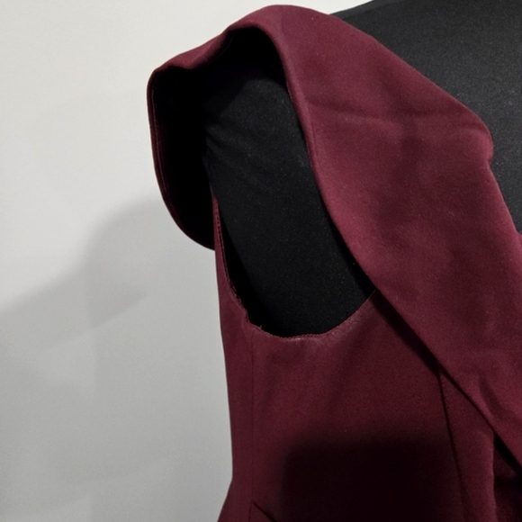 🐢 City Chic Dress Rippled Love Ox Blood Size S/16 NWT - Picture 4 of 11